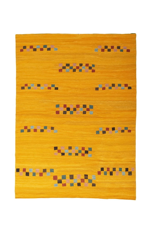 Kilim Fars de designer tissé à la main - 250 X 183 cm (Nouveau)