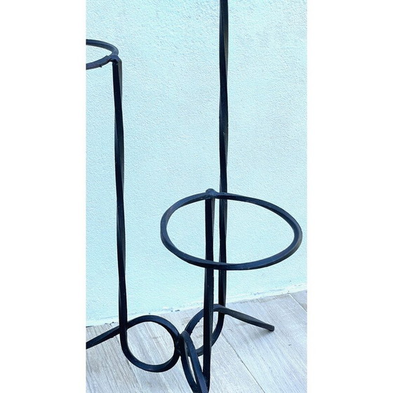 Image 1 of Porte-plante vintage en acier