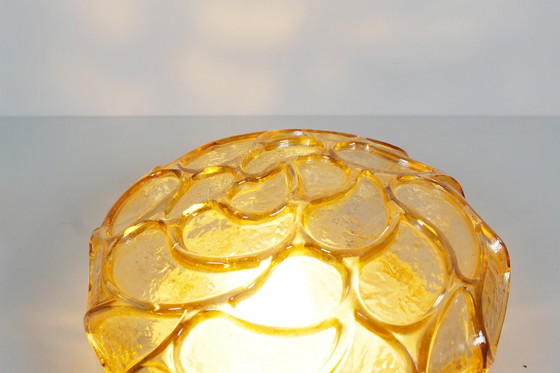 Image 1 of 1x Grand verre ambré (27cm) lumière encastrée