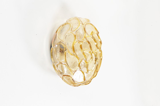 Image 1 of 1x Grand verre ambré (27cm) lumière encastrée