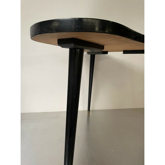 Image 1 of Table basse tripode vintage en formica, 1960