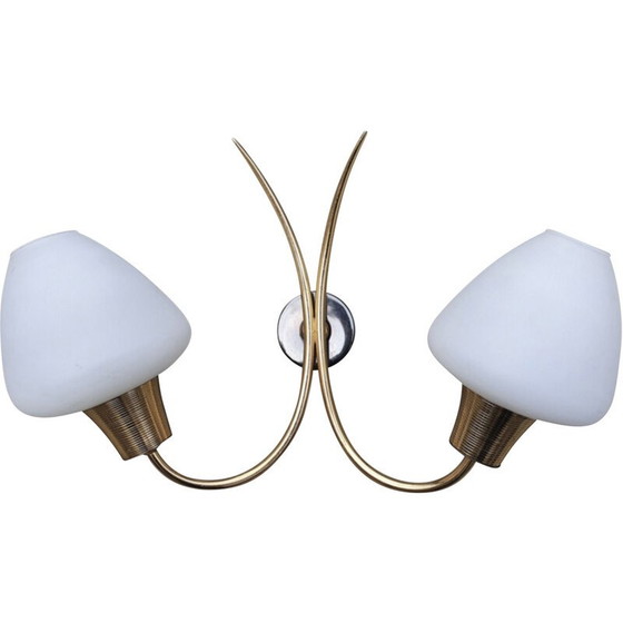 Image 1 of Lampe murale double vintage par Maison Arlus, 1950