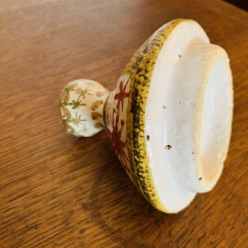 Pot vintage en grès à motifs polychromes par André L'Helguen pour Kéraluc