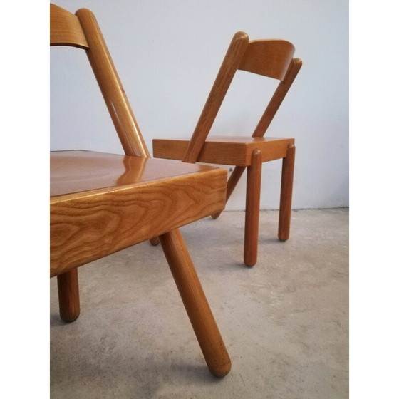 Image 1 of Paire de chaises de cuve vintage par Roberto Pamio et Renato Toso pour Stilwood, 1972