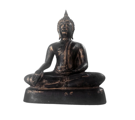 Bouddha Shakyamuni, Ayutthaya • Bronze Doré • Thaïlande • XVIIe Siècle