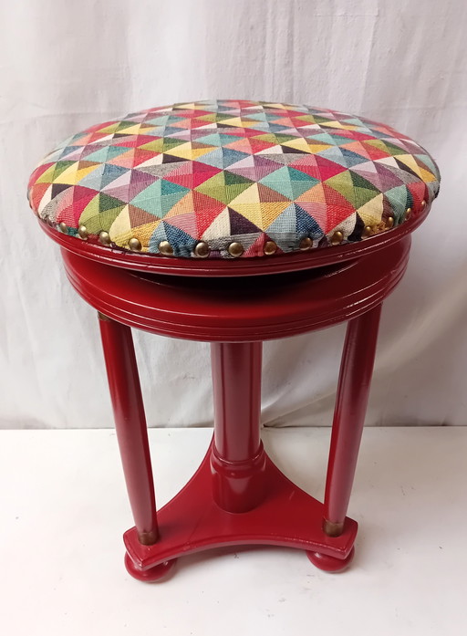 Tabouret de piano de l'école d'Amsterdam