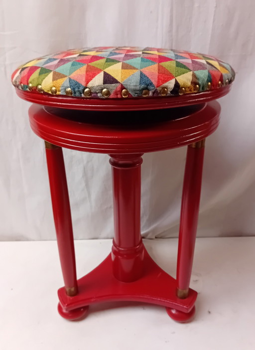 Tabouret de piano de l'école d'Amsterdam