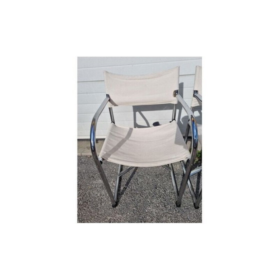 Image 1 of Paire de fauteuils vintage en acier chromé de Börge Lindau et Bo Lindekrantz, 1960