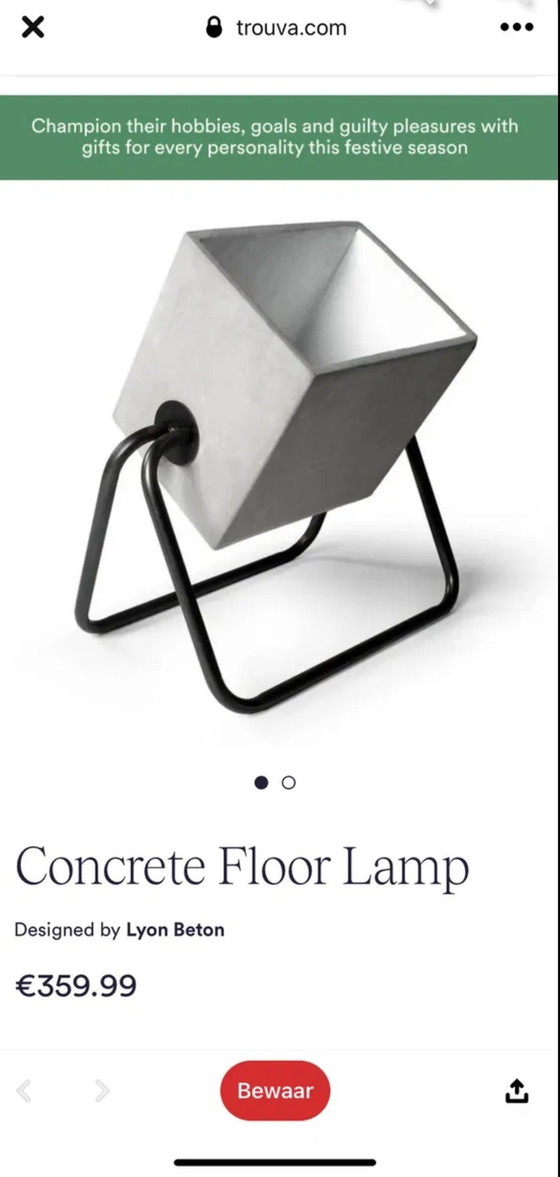 Image 1 of Lampe en béton