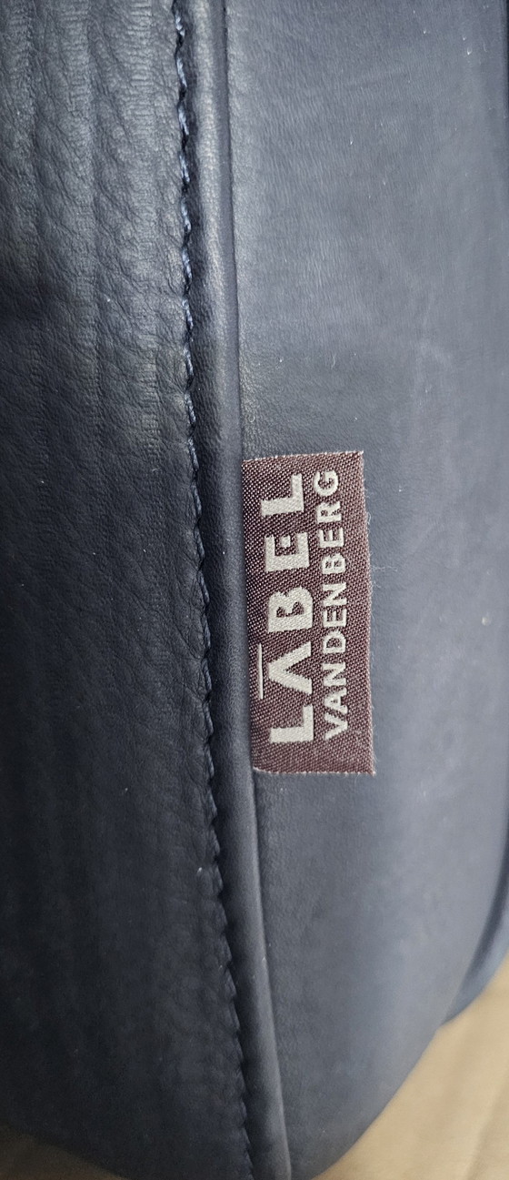 Image 1 of Label Vandenberg, pouf, noir côtelé