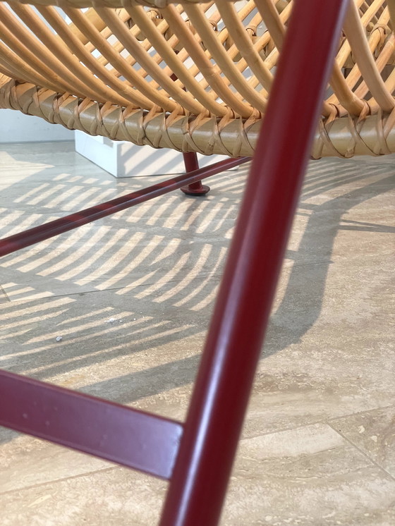 Image 1 of Canne Divan Lounger Rouge