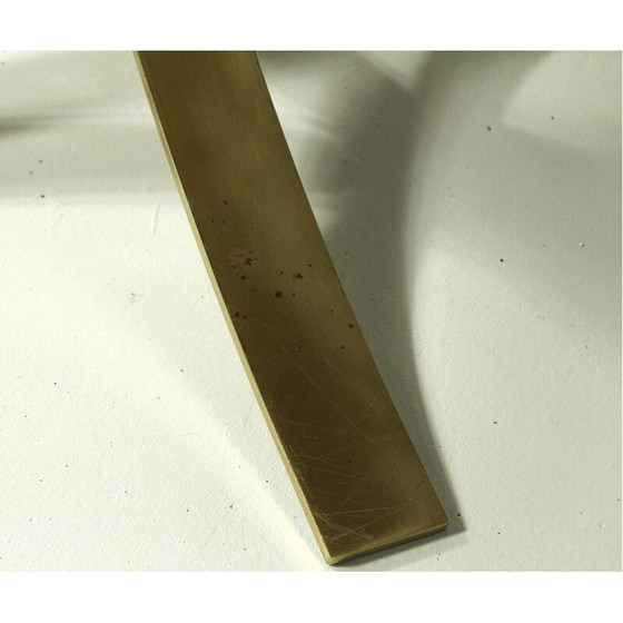 Image 1 of Table basse vintage en verre fumé et acier, Italie 1970