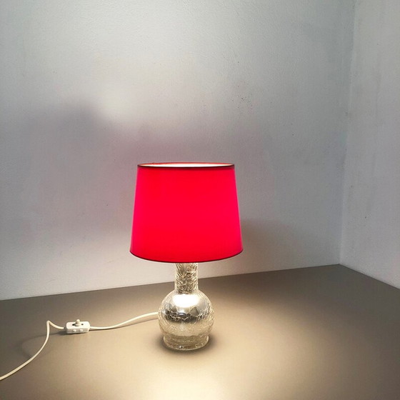 Image 1 of Lampe de bureau vintage rouge par Uno et Östen Kristiansson pour Luxus Vittsjö