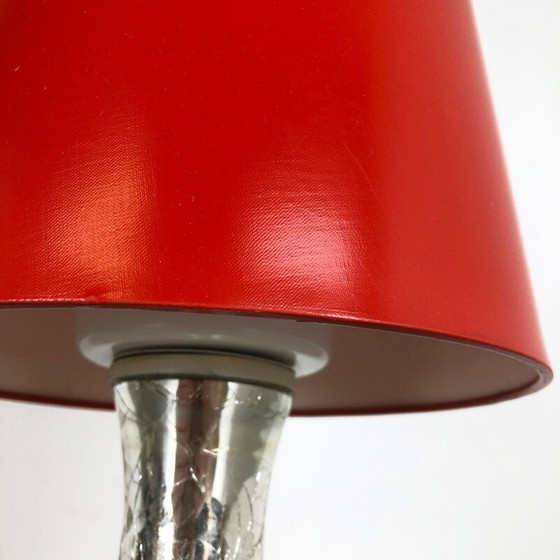 Image 1 of Lampe de bureau vintage rouge par Uno et Östen Kristiansson pour Luxus Vittsjö