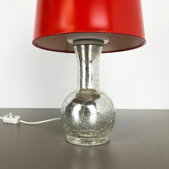 Image 1 of Lampe de bureau vintage rouge par Uno et Östen Kristiansson pour Luxus Vittsjö