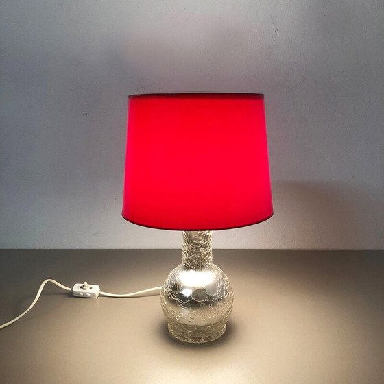 Image 1 of Lampe de bureau vintage rouge par Uno et Östen Kristiansson pour Luxus Vittsjö