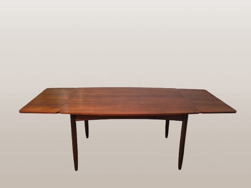 Table de salle à manger extensible design vintage Hulmefa Pekela