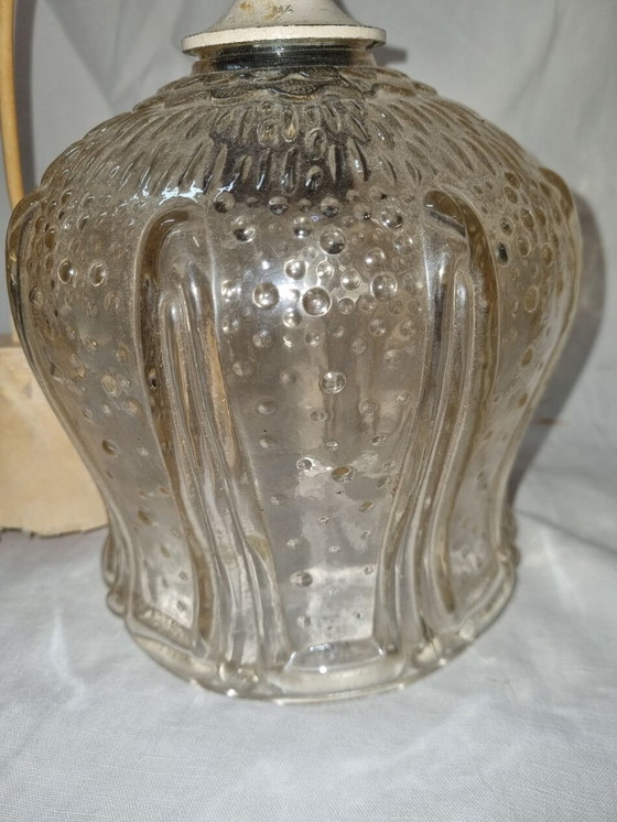 Image 1 of Suspension Vintage En Verre De 1970