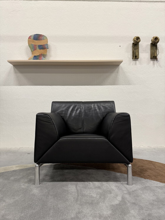 Image 1 of Fauteuil Jori Pacific Cuir Noir Réglable