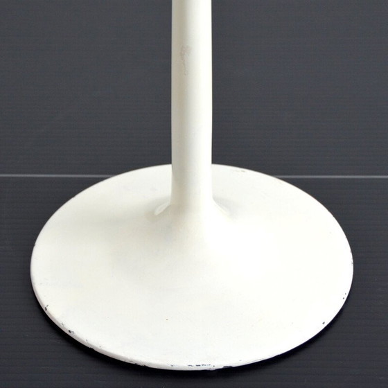 Image 1 of Tabouret vintage en cuir brun et fonte d'aluminium, 1970