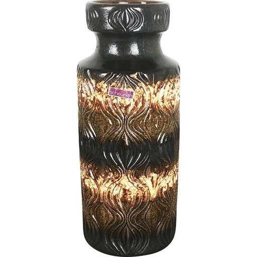 Grand vase vintage en lave grasse de Scheurich Allemagne 1970