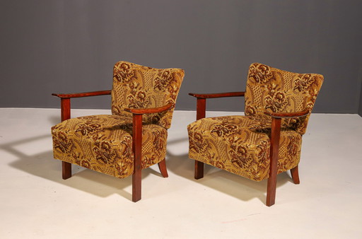 Paire de fauteuils Art déco, années 1930, Europe centrale