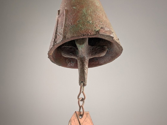 Image 1 of Cloche en bronze de Paolo Soleri pour Arcosanti, signée 1960S