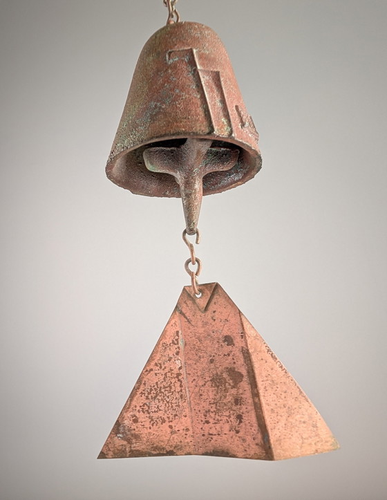 Image 1 of Cloche en bronze de Paolo Soleri pour Arcosanti, signée 1960S