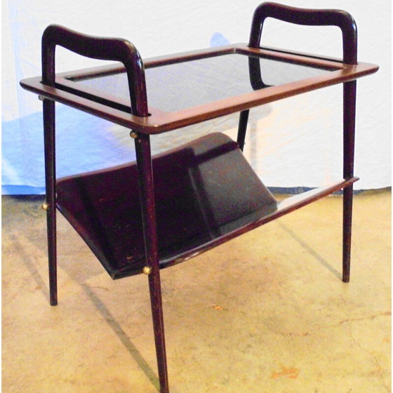 Image 1 of Porte-revues vintage en acajou par Ico Parisi 1950s