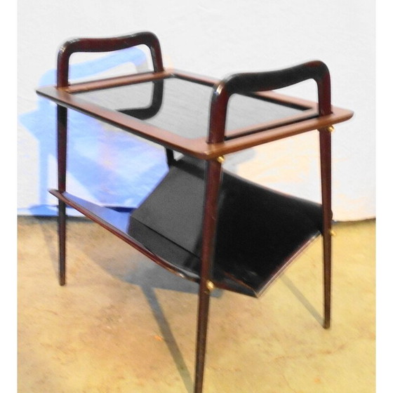 Image 1 of Porte-revues vintage en acajou par Ico Parisi 1950s
