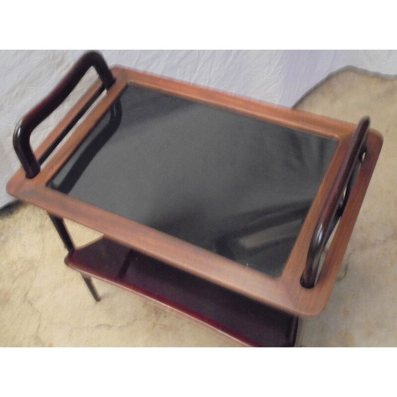 Image 1 of Porte-revues vintage en acajou par Ico Parisi 1950s