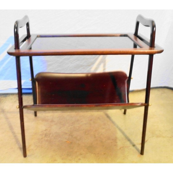 Image 1 of Porte-revues vintage en acajou par Ico Parisi 1950s