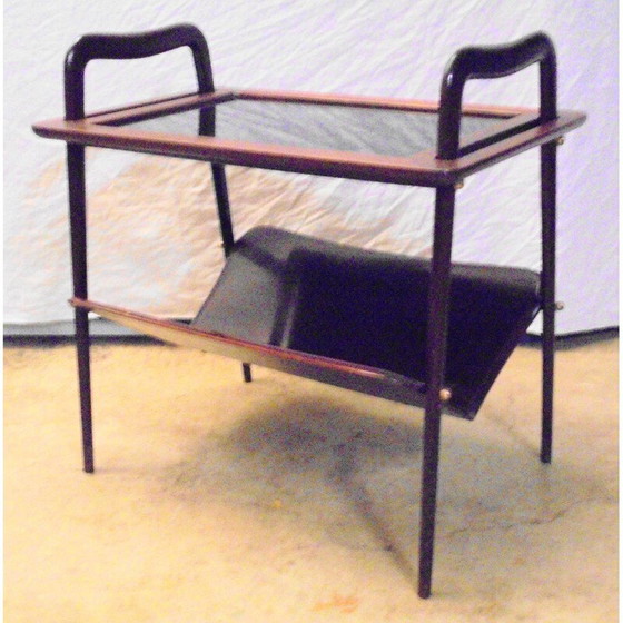 Image 1 of Porte-revues vintage en acajou par Ico Parisi 1950s