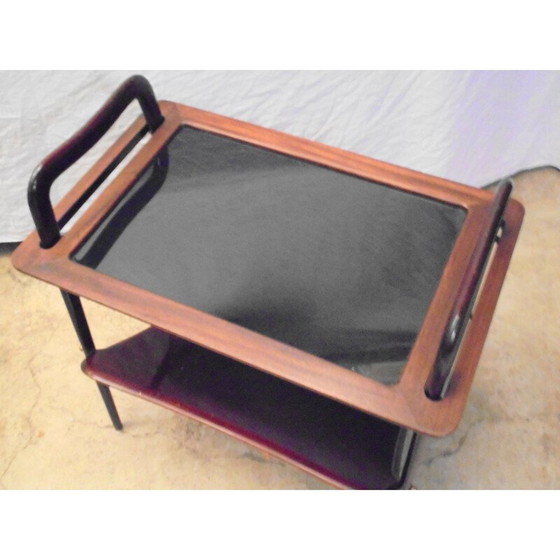 Image 1 of Porte-revues vintage en acajou par Ico Parisi 1950s