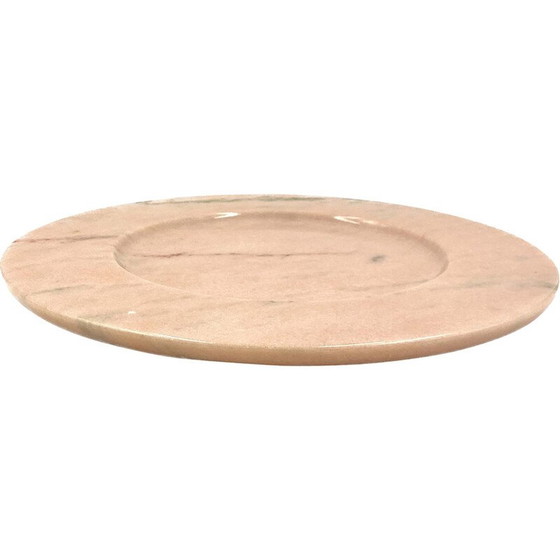 Image 1 of Centre de table en marbre rose vintage par Up and Up, Italie, années 1970