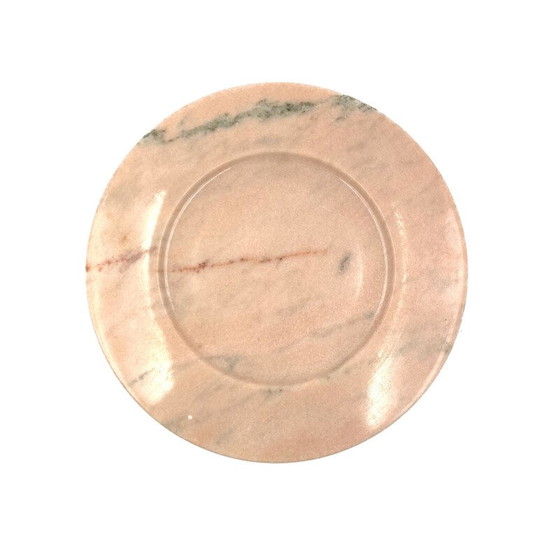 Image 1 of Centre de table en marbre rose vintage par Up and Up, Italie, années 1970