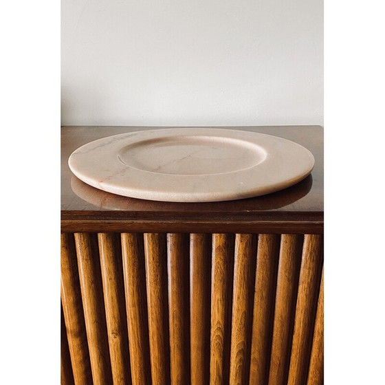Image 1 of Centre de table en marbre rose vintage par Up and Up, Italie, années 1970
