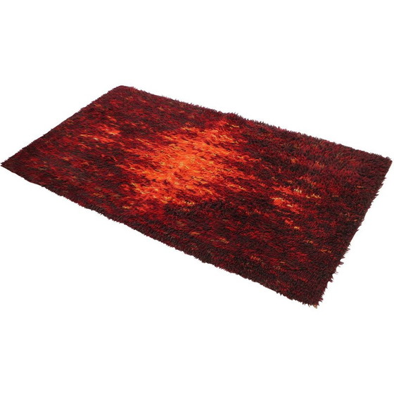 Image 1 of Tapis abstrait vintage en laine, Danemark 1970