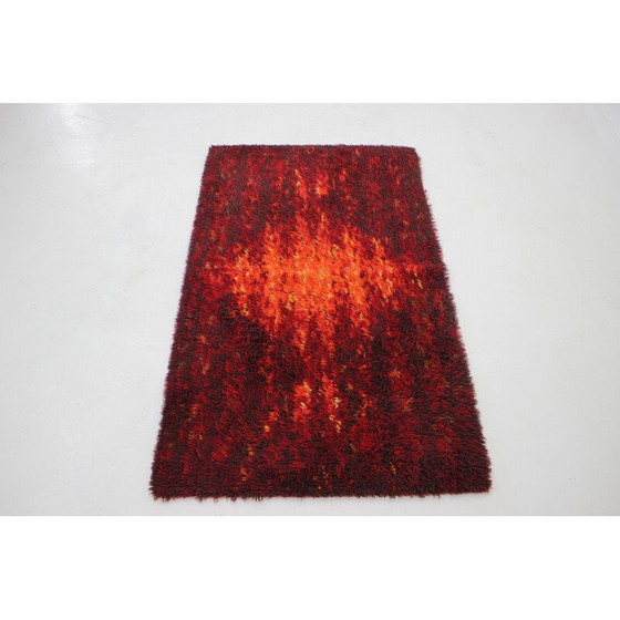 Image 1 of Tapis abstrait vintage en laine, Danemark 1970
