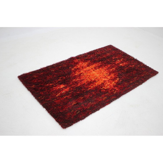 Image 1 of Tapis abstrait vintage en laine, Danemark 1970