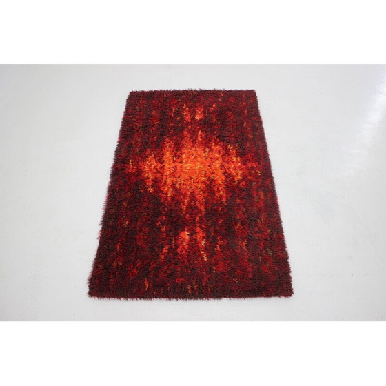 Image 1 of Tapis abstrait vintage en laine, Danemark 1970