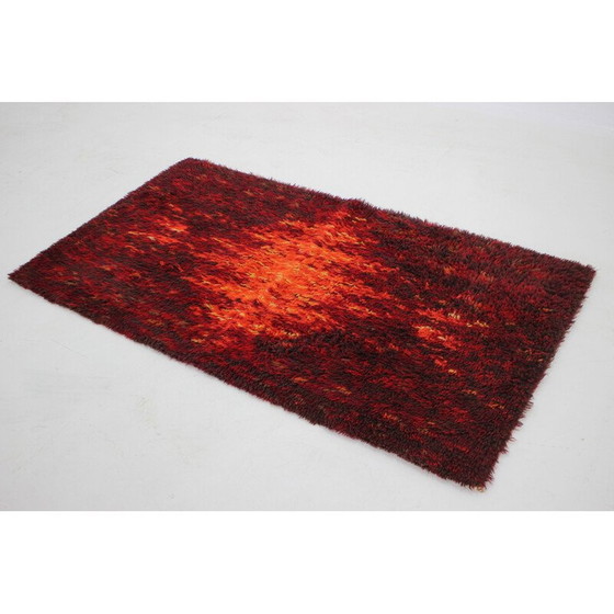 Image 1 of Tapis abstrait vintage en laine, Danemark 1970