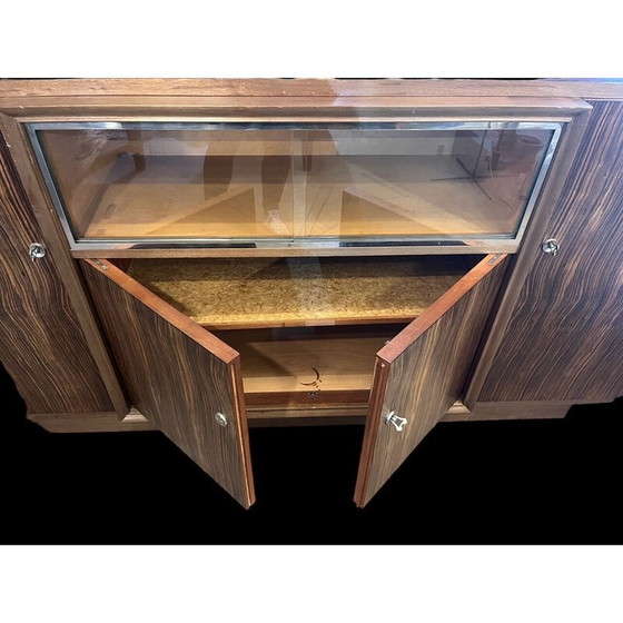 Image 1 of Buffet art déco vintage en ébène de macassar