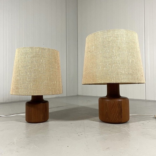 Bestform Lampes de table en teck 1960