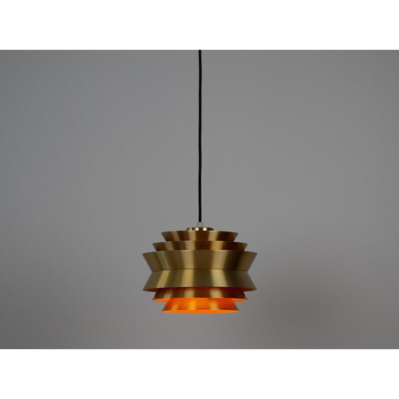 Image 1 of Paire de lampes suspendues suédoises Trava par Carl Thore pour Granhaga, 1960s