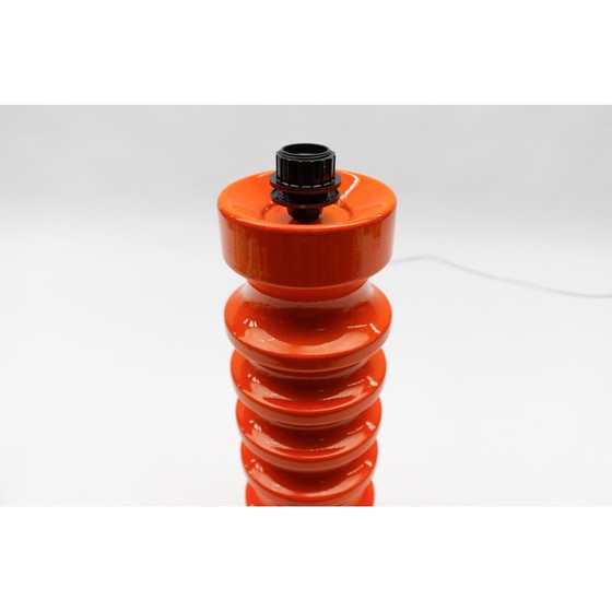 Image 1 of Lampadaire vintage en céramique orange, 1960