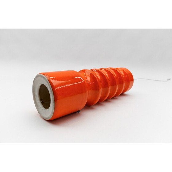 Image 1 of Lampadaire vintage en céramique orange, 1960
