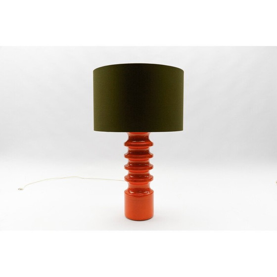 Image 1 of Lampadaire vintage en céramique orange, 1960