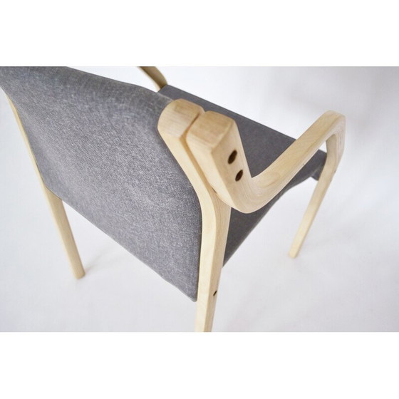 Image 1 of Ensemble de 4 chaises de salle à manger vintage en contreplaqué par Gražina Tulevičienė pour Vilniaus Baldų Kombinatas, 1970.