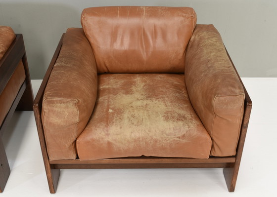 Image 1 of Paire de fauteuils Bastiano par Tobia Scarpa pour Gavina - Italie, 1975